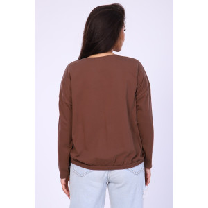 Туника женская №80013 кулирка (р-ры: 48-62) шоколад Туника женская №80013 кулирка (р-ры: 48-62) шоколад