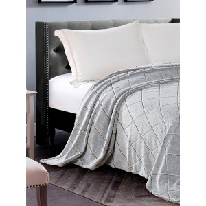 Плед велсофт бамбук "Треугольники" Плед велсофт бамбук "Треугольники"