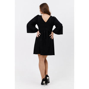 Платье женское №7355 вискоза пенье (последний размер) черный 50 Платье женское №7355 вискоза пенье (последний размер) черный 50