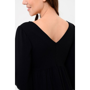 Платье женское №7355 вискоза пенье (последний размер) черный 50 Платье женское №7355 вискоза пенье (последний размер) черный 50