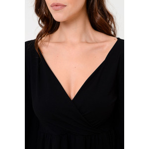 Платье женское №7355 вискоза пенье (последний размер) черный 50 Платье женское №7355 вискоза пенье (последний размер) черный 50