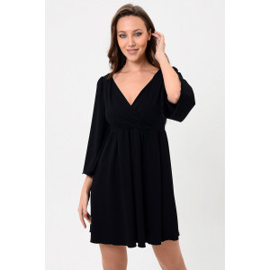 Платье женское №7355 вискоза пенье (последний размер) черный 50 Платье женское №7355 вискоза пенье (последний размер) черный 50