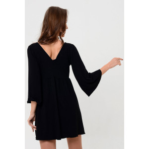 Платье женское №7355 вискоза пенье (последний размер) черный 50 Платье женское №7355 вискоза пенье (последний размер) черный 50