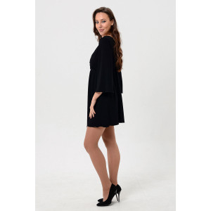 Платье женское №7355 вискоза пенье (последний размер) черный 50 Платье женское №7355 вискоза пенье (последний размер) черный 50