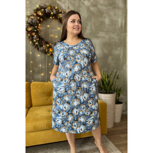 Платье женское №7303 кулирка (последний размер) розы 64 Платье женское №7303 кулирка (последний размер) розы 64