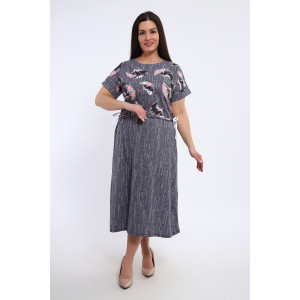 Платье женское №24250 кулирка (последний размер) серый 62 Платье женское №24250 кулирка (последний размер) серый 62