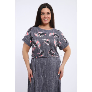 Платье женское №24250 кулирка (последний размер) серый 62 Платье женское №24250 кулирка (последний размер) серый 62