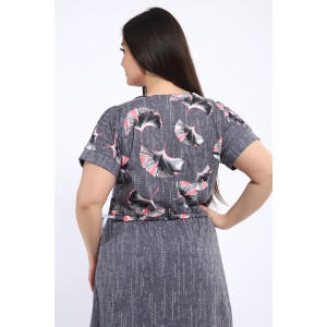 Платье женское №24250 кулирка (последний размер) серый 62 Платье женское №24250 кулирка (последний размер) серый 62