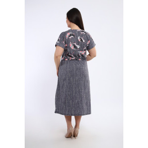 Платье женское №24250 кулирка (последний размер) серый 62 Платье женское №24250 кулирка (последний размер) серый 62