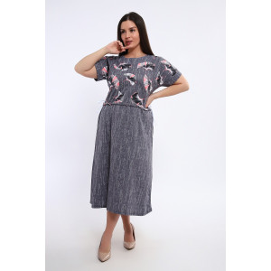 Платье женское №24250 кулирка (последний размер) серый 62 Платье женское №24250 кулирка (последний размер) серый 62