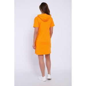 Платье женское ЕПЛ-1065 кулирка (последний размер) оранжевый 50,52 Платье женское ЕПЛ-1065 кулирка (последний размер) оранжевый 50,52