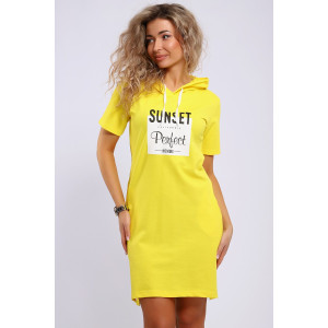 Платье женское ЕПЛ-1066 пике (последний размер) желтый 50,54 Платье женское ЕПЛ-1066 пике (последний размер) желтый 50,54