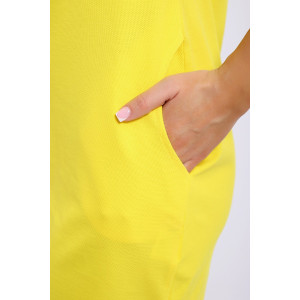 Платье женское ЕПЛ-1066 пике (последний размер) желтый 50,54 Платье женское ЕПЛ-1066 пике (последний размер) желтый 50,54