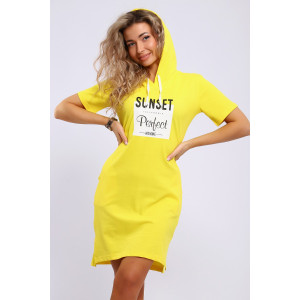 Платье женское ЕПЛ-1066 пике (последний размер) желтый 50,54 Платье женское ЕПЛ-1066 пике (последний размер) желтый 50,54