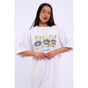 Платье женское ЕПЛ-1062 кулирка (последний размер) белый 52 Платье женское ЕПЛ-1062 кулирка (последний размер) белый 52