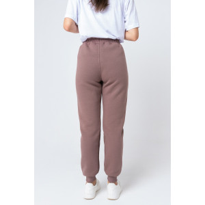 Брюки женские №8293 футер 3-х нитка с начесом (последний размер) капучино 52