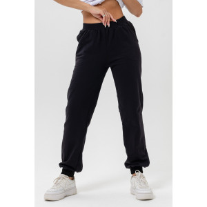 Брюки женские "Январь" футер 2-х нитка с начесом (последний размер) черный 46,48,58