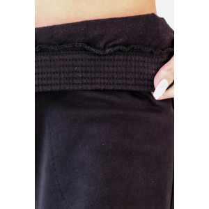 Брюки женские "Январь" футер 2-х нитка с начесом (последний размер) черный 46,48,58