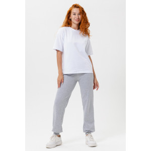 Брюки женские "Январь" футер 2-х нитка с начесом (последний размер) серый 46,48,50