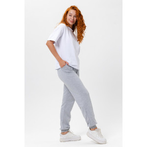 Брюки женские "Январь" футер 2-х нитка с начесом (последний размер) серый 46,48,50