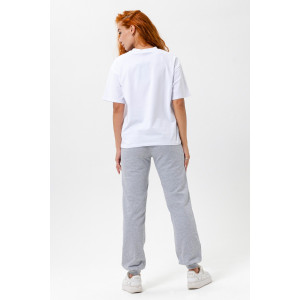 Брюки женские "Январь" футер 2-х нитка с начесом (последний размер) серый 46,48,50