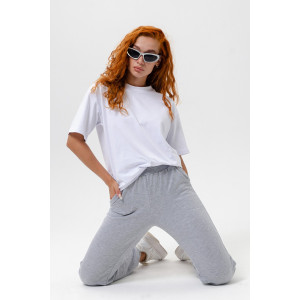 Брюки женские "Январь" футер 2-х нитка с начесом (последний размер) серый 46,48,50