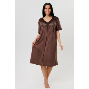 Халат женский 2229/1 велюр (последний размер) шоколад 58 Халат женский 2229/1 велюр (последний размер) шоколад 58