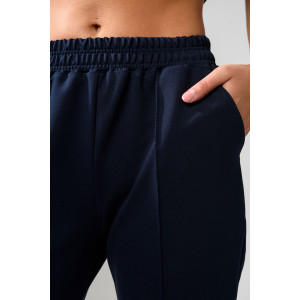 Брюки женские №67169О футер с лайкрой 2-х нитка (последний размер) темно-синий 46,56,58