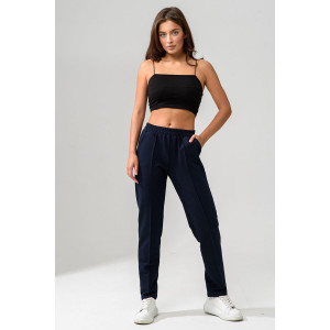 Брюки женские №67169О футер с лайкрой 2-х нитка (последний размер) темно-синий 46,56,58