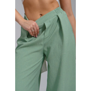 Брюки женские №53024 лён (последний размер) оливковый 56 Брюки женские №53024 лён (последний размер) оливковый 56