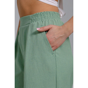 Брюки женские №53024 лён (последний размер) оливковый 56 Брюки женские №53024 лён (последний размер) оливковый 56