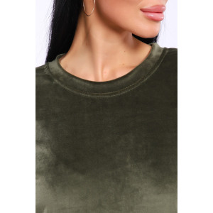 Туника женская №71137 велюр (последний размер) хаки 52,56,62 Туника женская №71137 велюр (последний размер) хаки 52,56,62