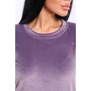Туника женская №71137 велюр (последний размер) светло-фиолетовый 46,58