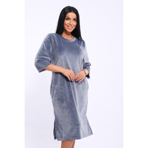 Туника женская №71137 велюр (последний размер) серый 54,62 Туника женская №71137 велюр (последний размер) серый 54,62