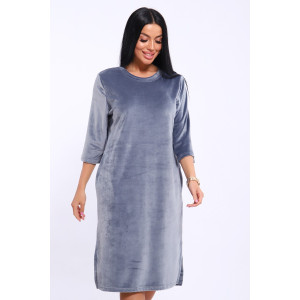 Туника женская №71137 велюр (последний размер) серый 54,62 Туника женская №71137 велюр (последний размер) серый 54,62