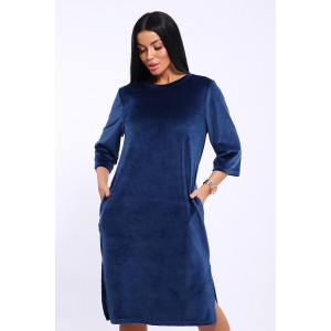 Туника женская №71137 велюр (последний размер) индиго 48 Туника женская №71137 велюр (последний размер) индиго 48