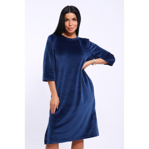 Туника женская №71137 велюр (последний размер) индиго 48 Туника женская №71137 велюр (последний размер) индиго 48