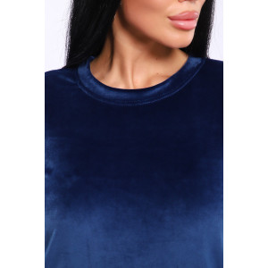 Туника женская №71137 велюр (последний размер) индиго 48 Туника женская №71137 велюр (последний размер) индиго 48