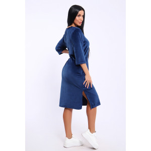 Туника женская №71137 велюр (последний размер) индиго 48 Туника женская №71137 велюр (последний размер) индиго 48