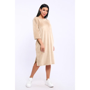 Туника женская №71144 велюр (последний размер) персик 46 Туника женская №71144 велюр (последний размер) персик 46