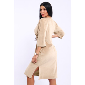 Туника женская №71144 велюр (последний размер) персик 46 Туника женская №71144 велюр (последний размер) персик 46