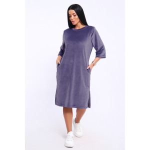 Туника женская №71144 велюр (последний размер) лиловый 62 Туника женская №71144 велюр (последний размер) лиловый 62