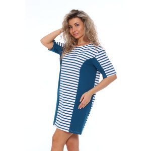 Туника женская ПЖ004-011ф-37ф футер 2-х нитка (последний размер) синий 52