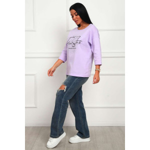 Туника женская №29518 кулирка (последний размер) лаванда 56 Туника женская №29518 кулирка (последний размер) лаванда 56