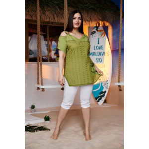 Туника женская №9182 шитье (последний размер) зеленый 58,64 Туника женская №9182 шитье (последний размер) зеленый 58,64