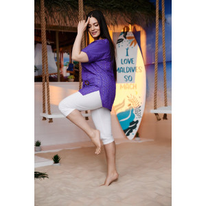 Туника женская №9182 шитье (последний размер) фиолетовый 54 Туника женская №9182 шитье (последний размер) фиолетовый 54