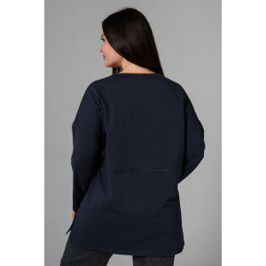 Туника женская №9160 футер с лайкрой 2-х нитка (последний размер) фумэ 54