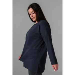 Туника женская №9160 футер с лайкрой 2-х нитка (последний размер) фумэ 54