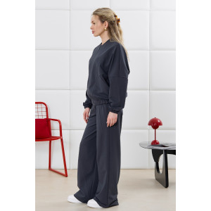 Бомбер женский "Баланс-1" футер 2-х нитка с полиэстером (р-ры: 46-56) фуме