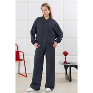 Брюки женские "Баланс-2" футер 2-х нитка с полиэстером (р-ры: 46-56) фуме